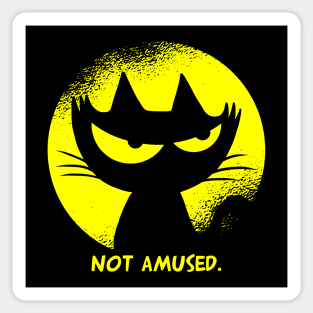 funny cat – Darkness the cat is not amused Sticker